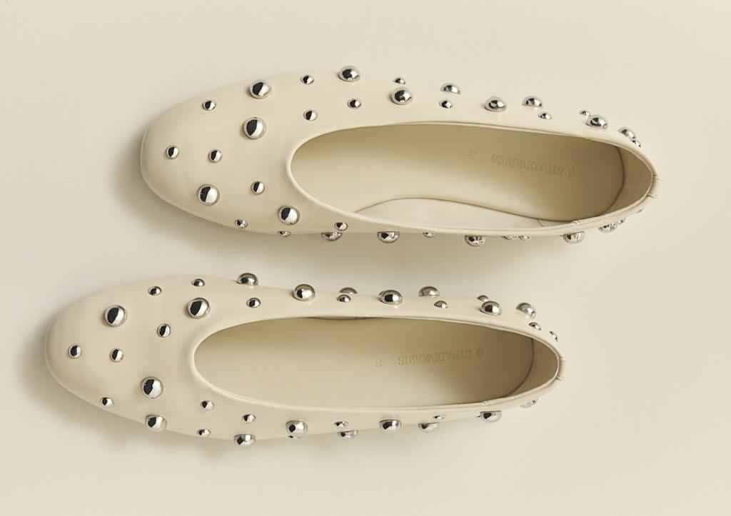 Studded ballet flats
