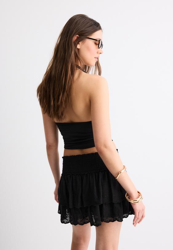 falda pantalon bambula bordados