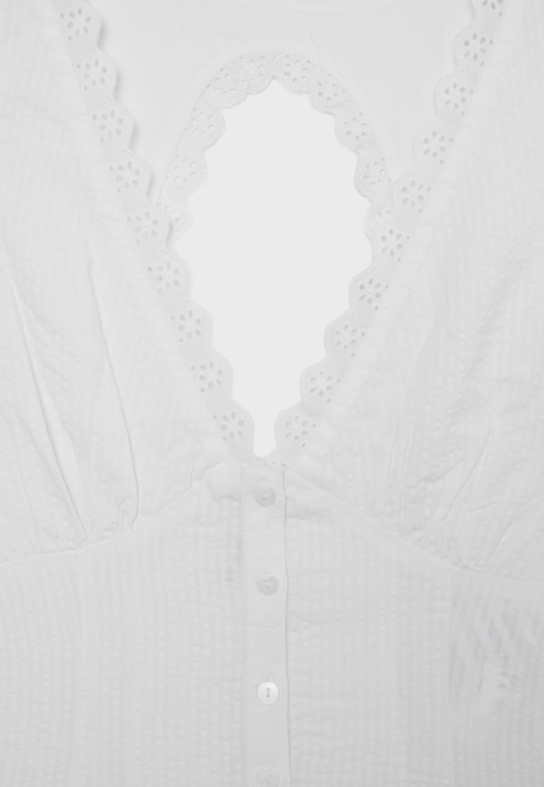 Sleeveless corset top — White