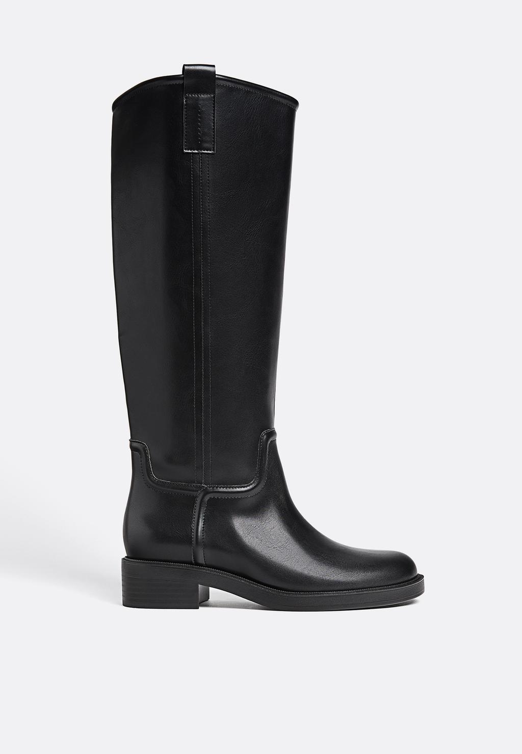Płaskie buty jeździeckie