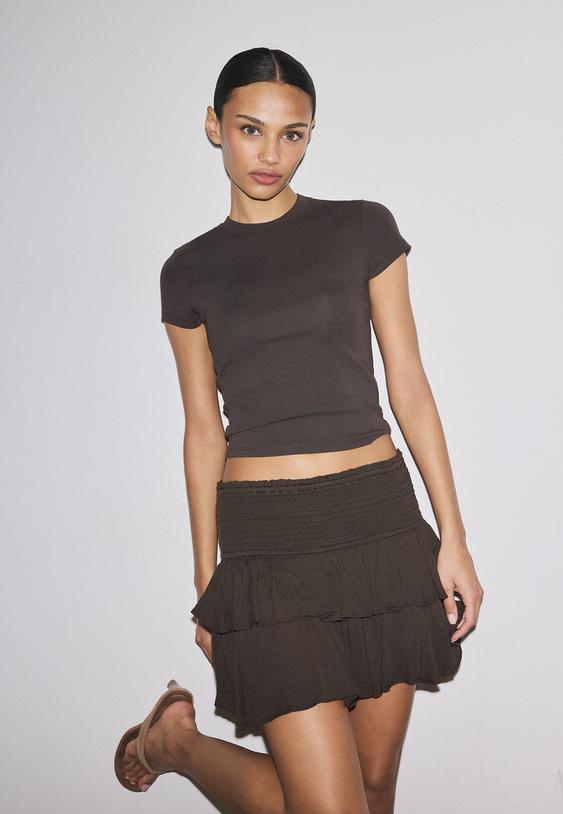 mini jupeculotte a volants l07397560