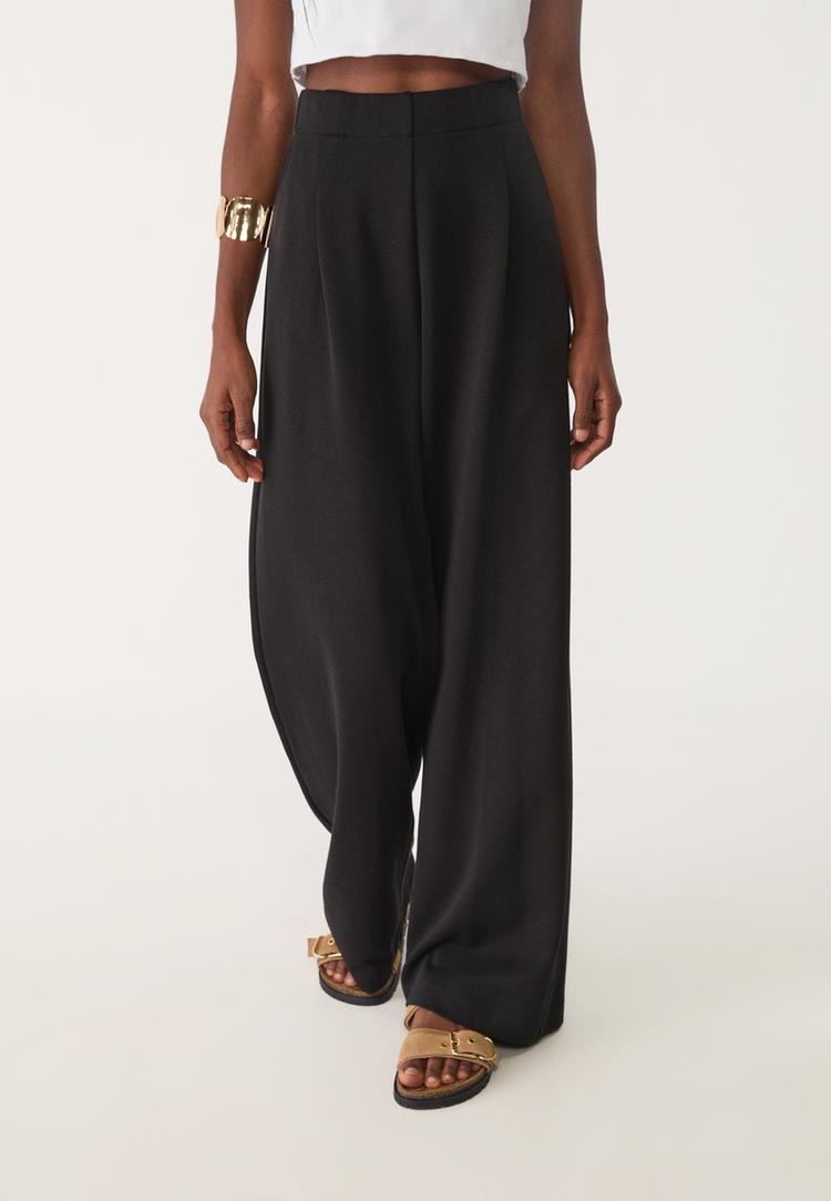 pantalon pinzas punto interlock
