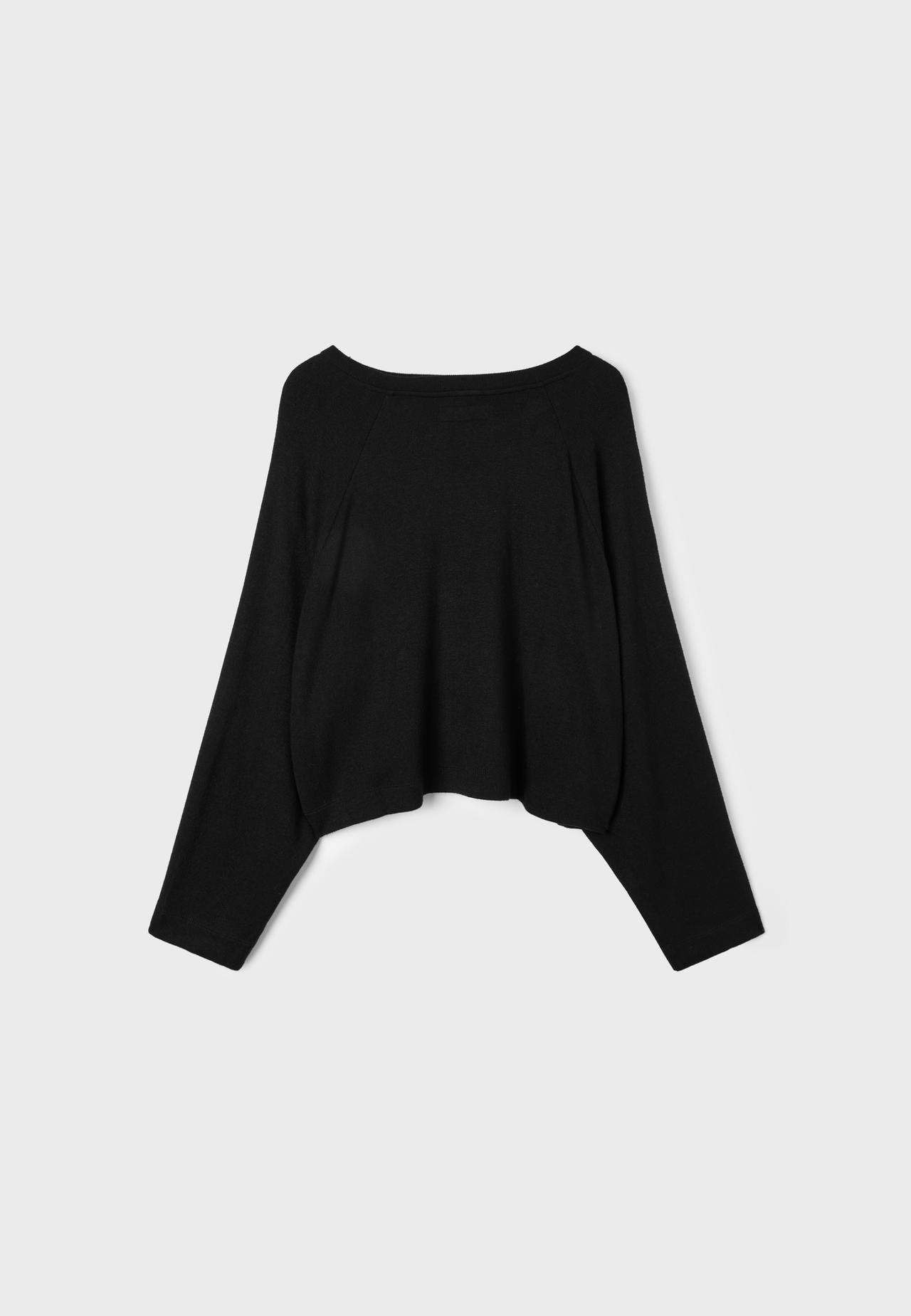Raglan sleeve jumper — Black
