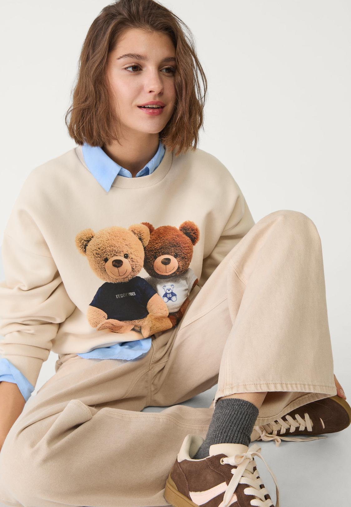 Sudadera Oso Stradivarius Sudadera Disney Stradivarius Sudadera