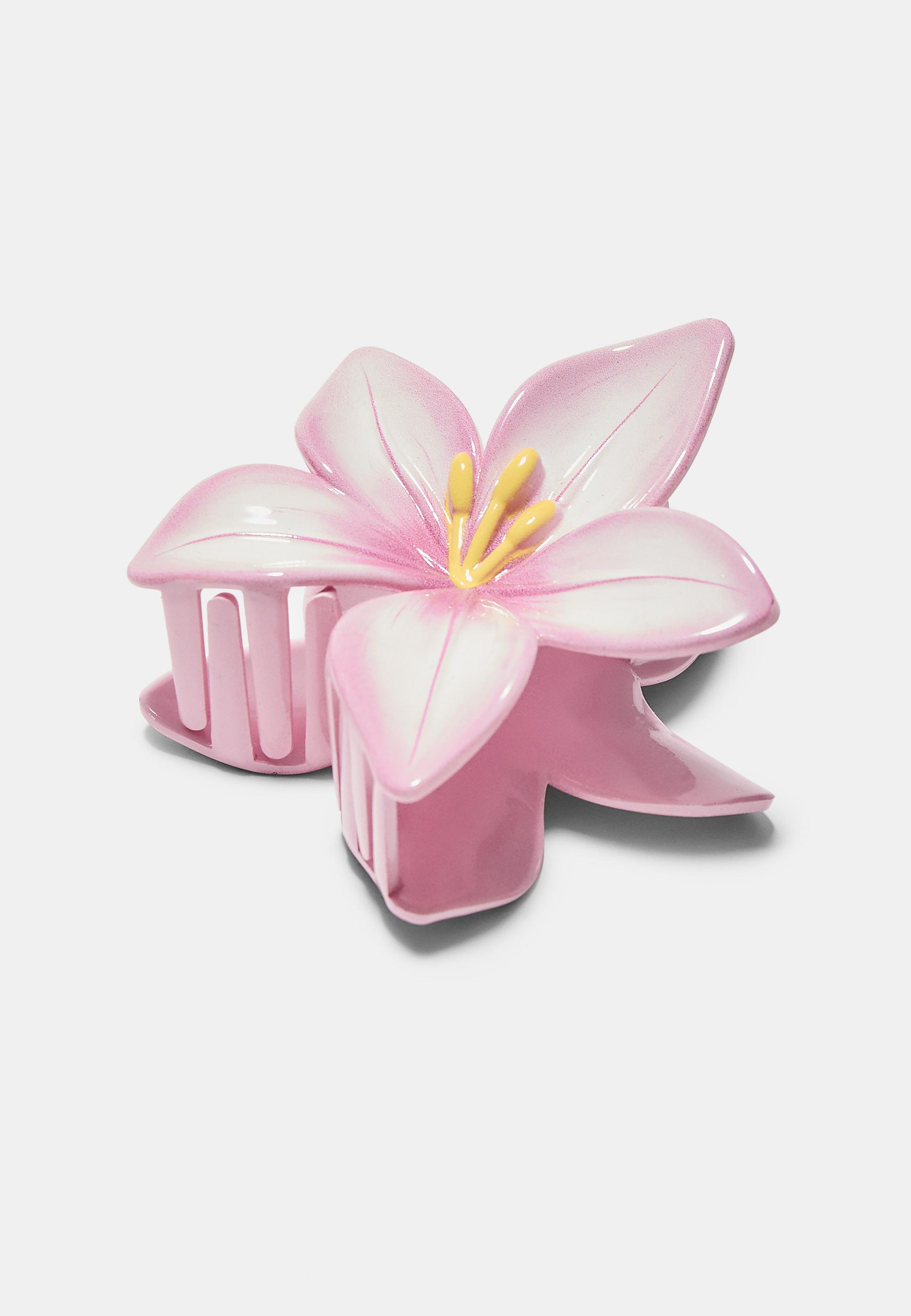 Flower clip — Pale pink