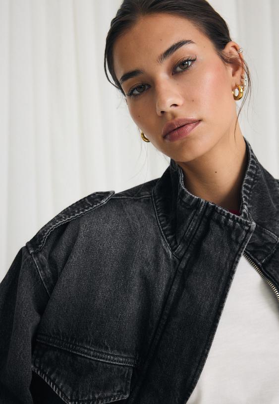 balloonfit denim jacket