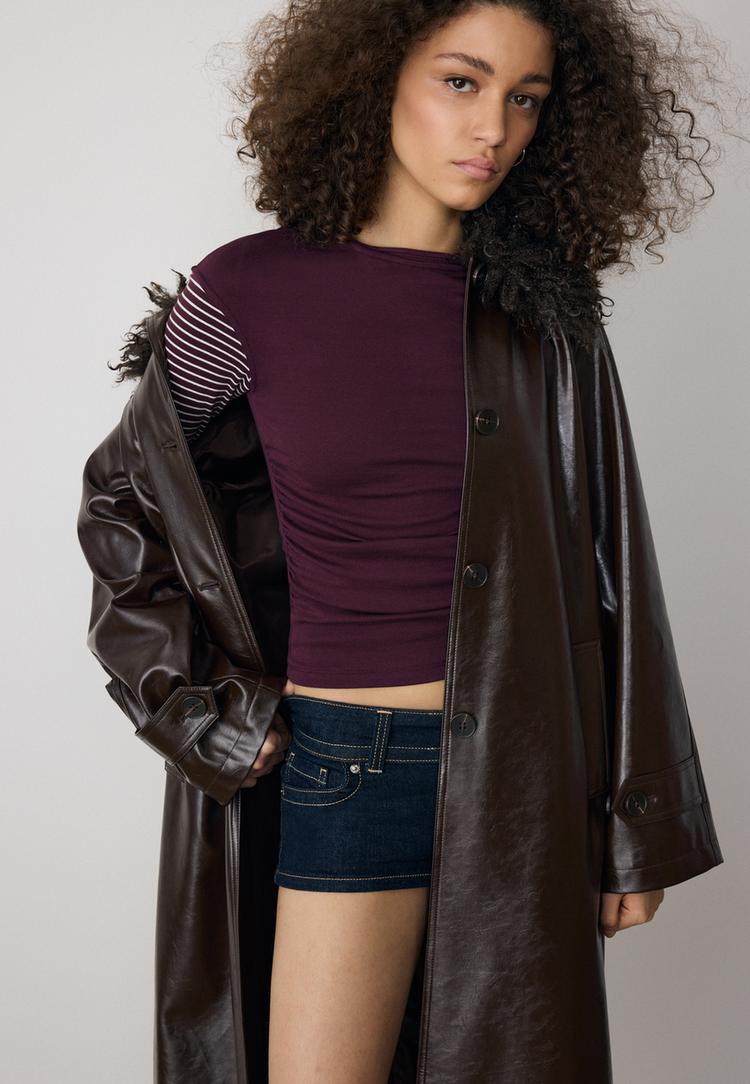 tshirt basique fitted fronce