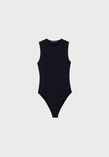 Body Negro Mujer Ripley PARKA SIN MANGAS ACOLCHADA NEGRA PERRY