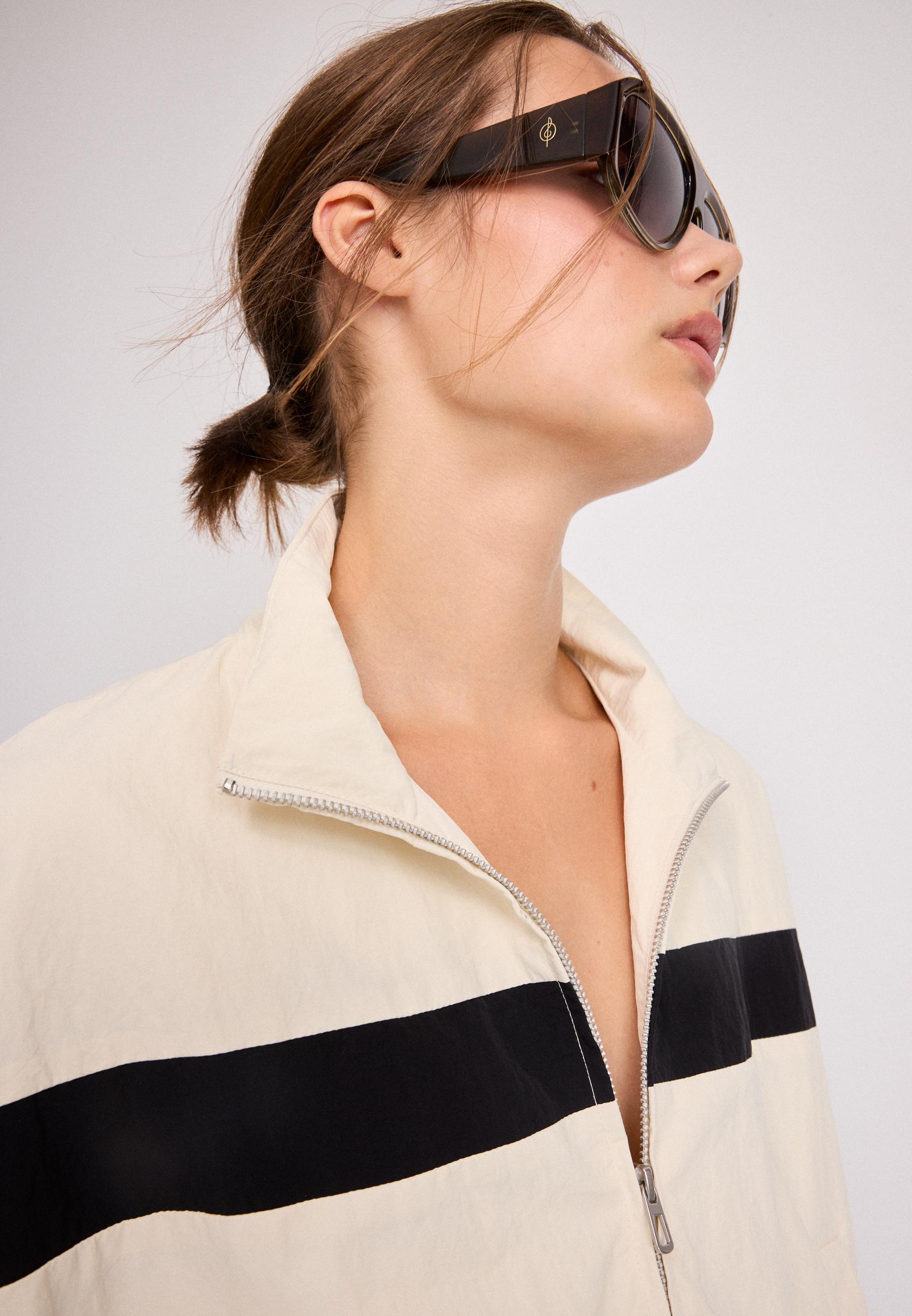 Technical windbreaker jacket — Ecru