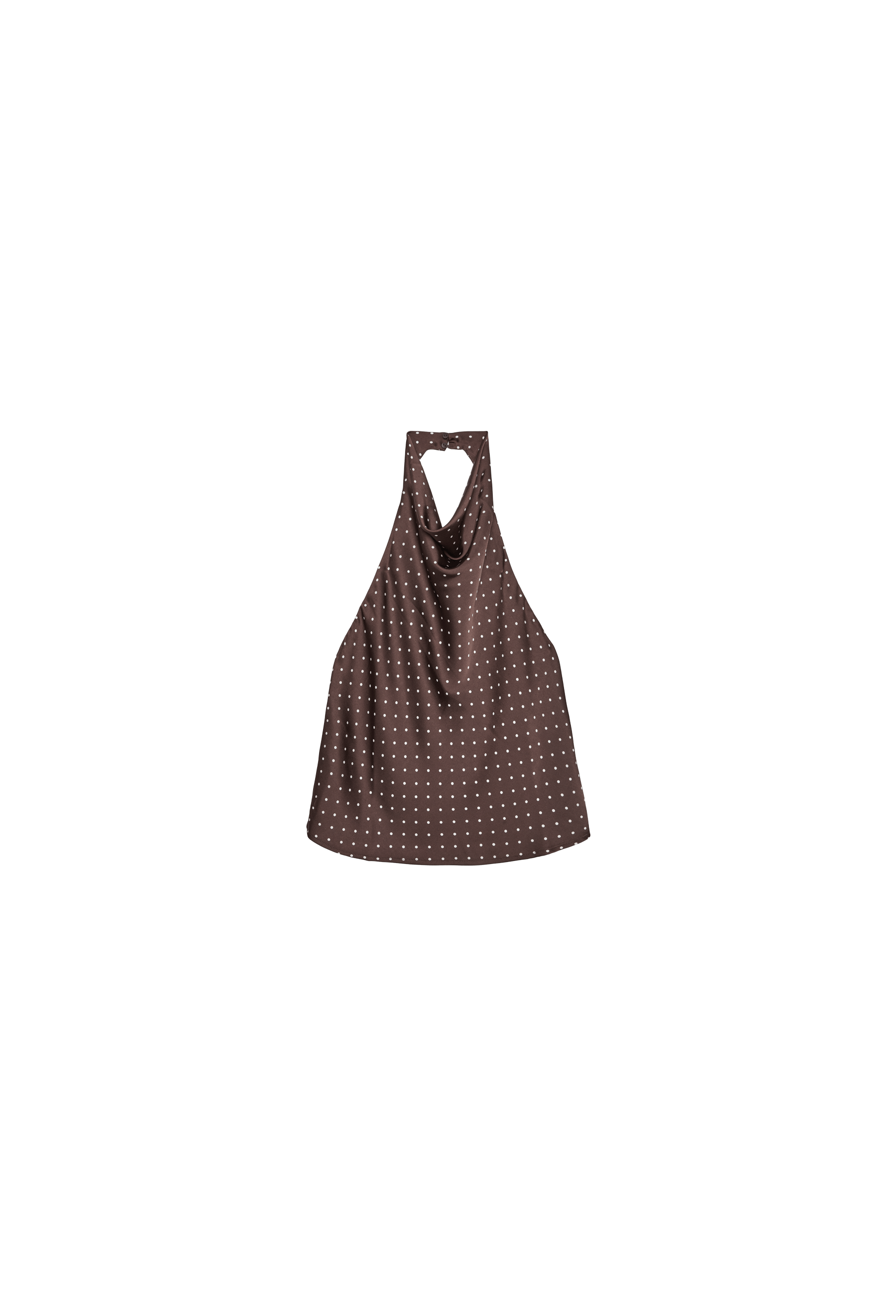 Stradivarius Saten halter yaka top görsel 3