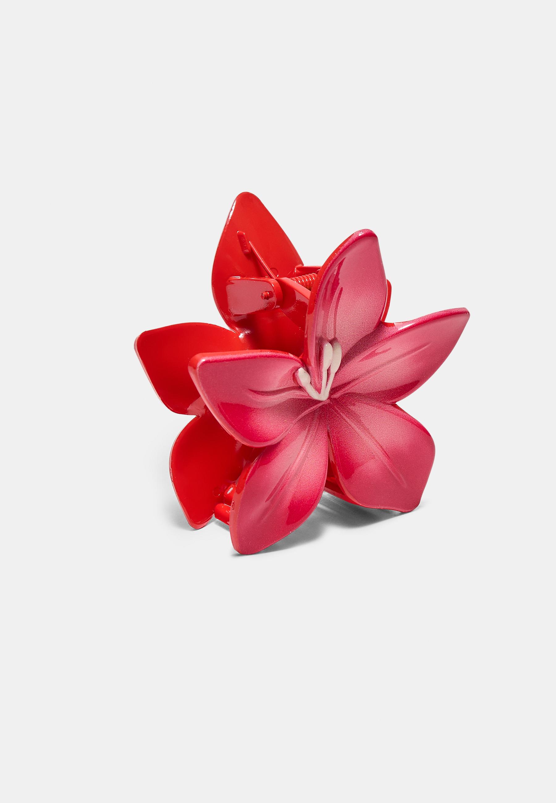 Flower clip — Red