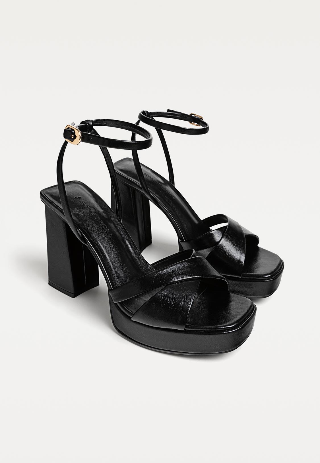 Sandales Plates Chaussures Femmes Noires Talons CompensÃ©s