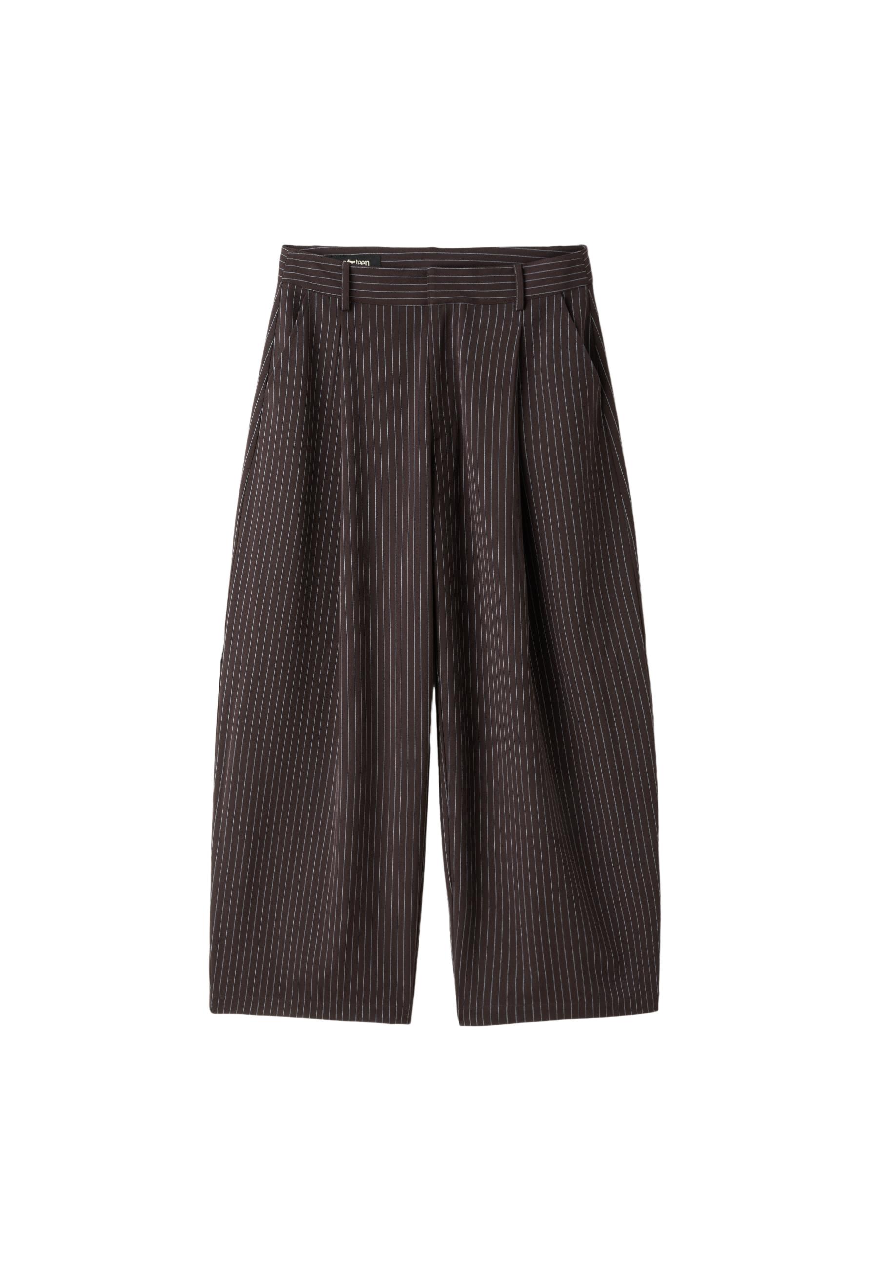 Barrel smart trousers — Brown