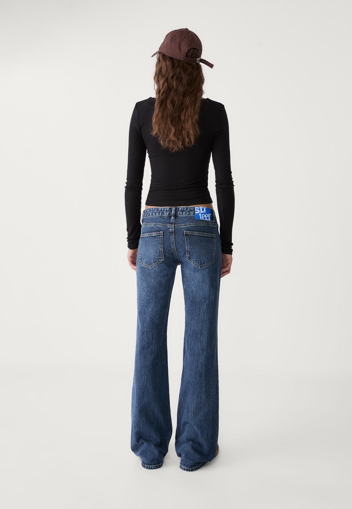 Low Rise Flare Jeans Low-waist Flare Jeans Women's Fashion