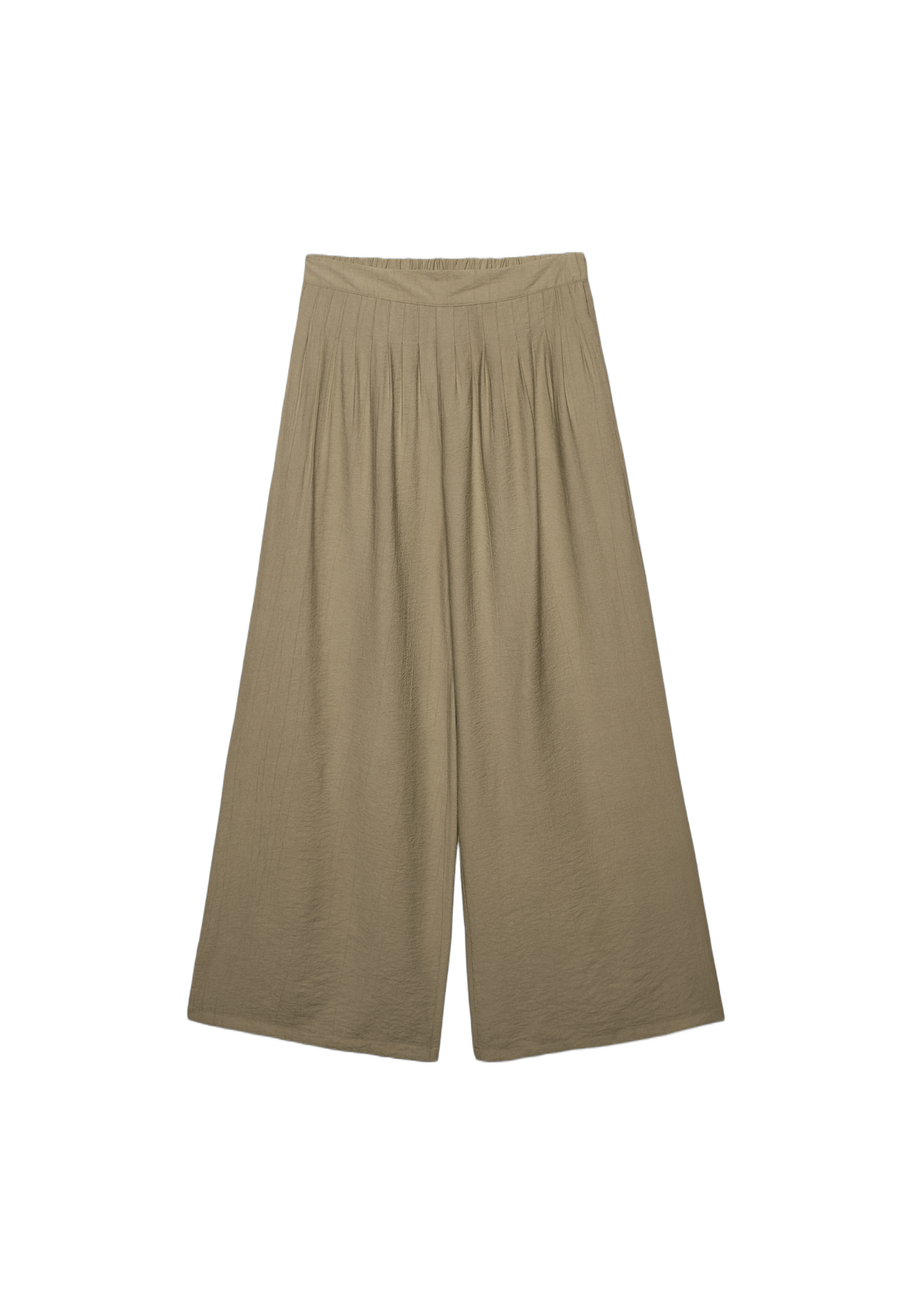 Darted palazzo trousers — Brown