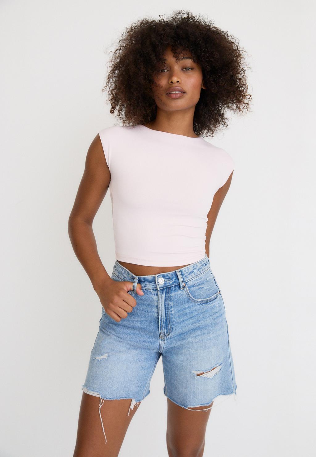 D93 Short denim longline