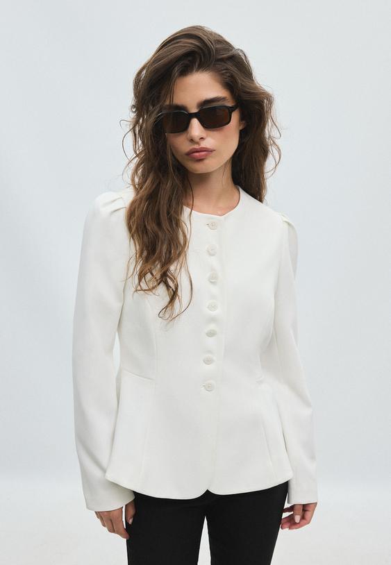 peplum blazer