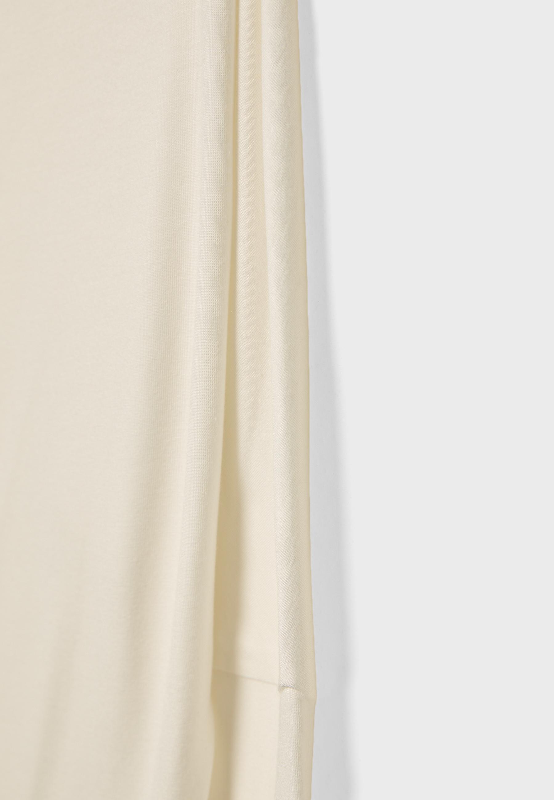 Asymmetric modal top — Ecru