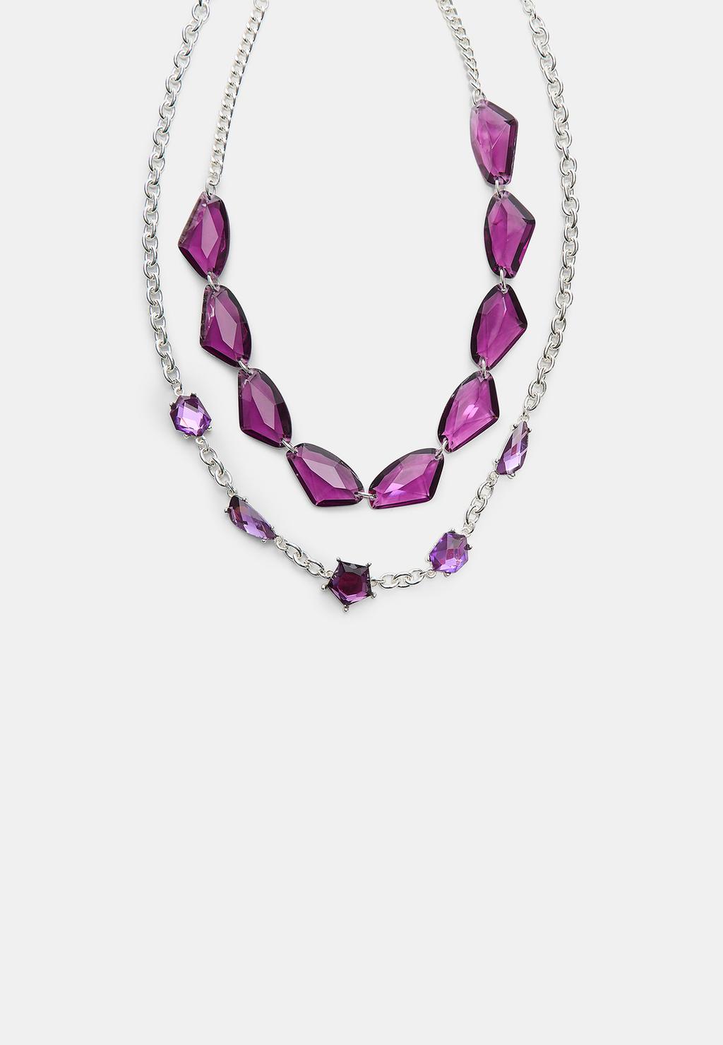 Set 2 collares abalorios