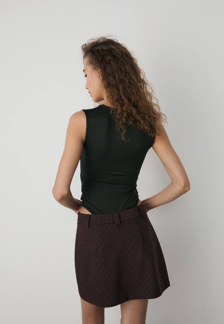 body poliamida escote cuadrado