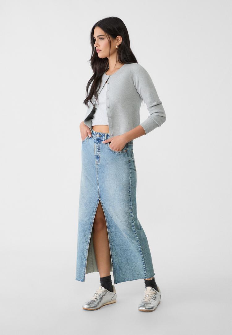 d70 falda larga denim comfort