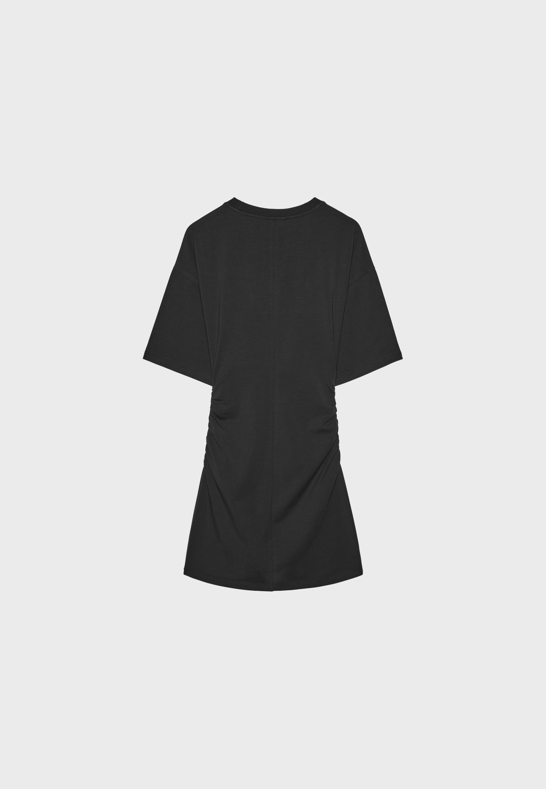 Short T-shirt dress — Black