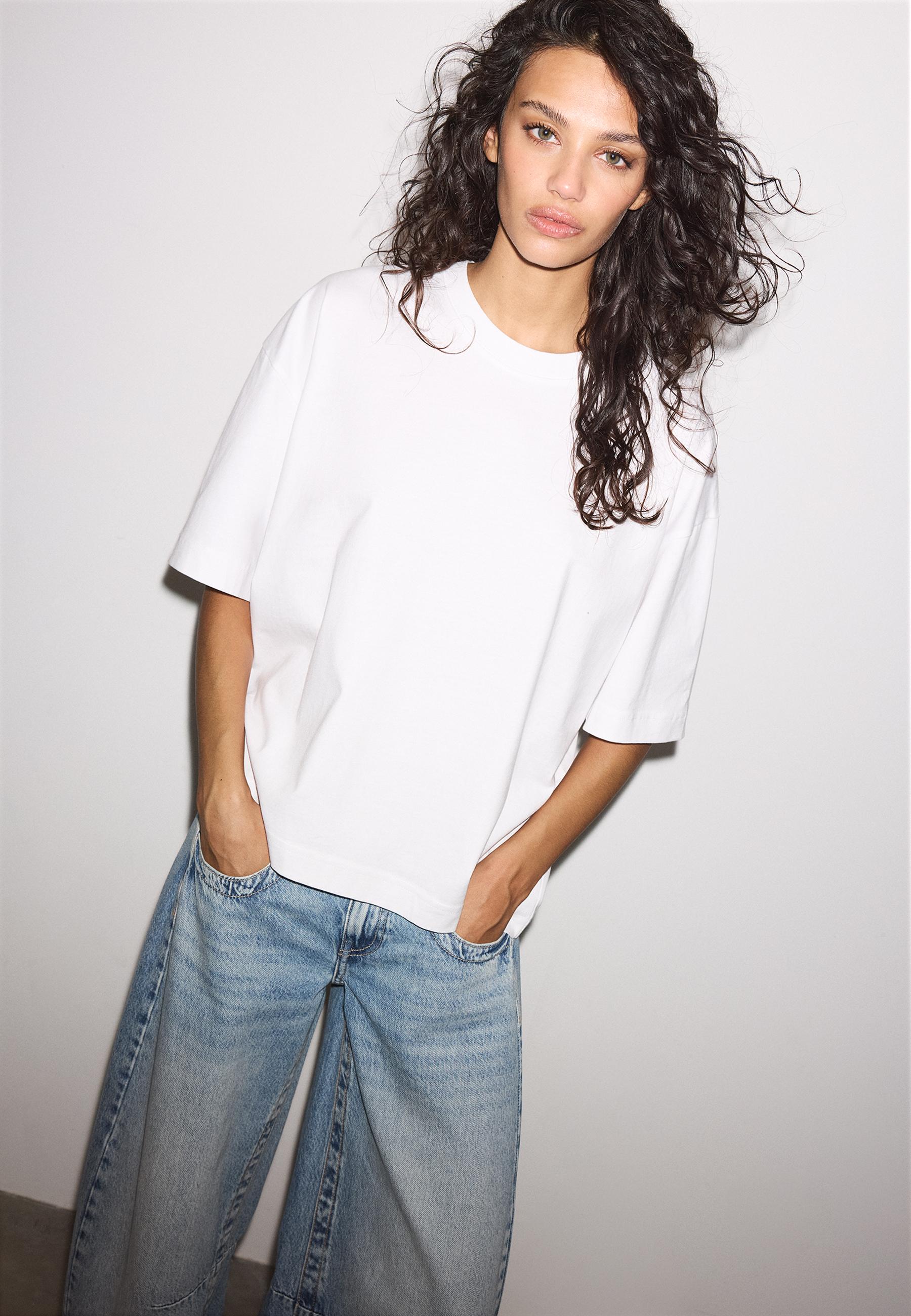 Oversize short sleeve T-shirt — White