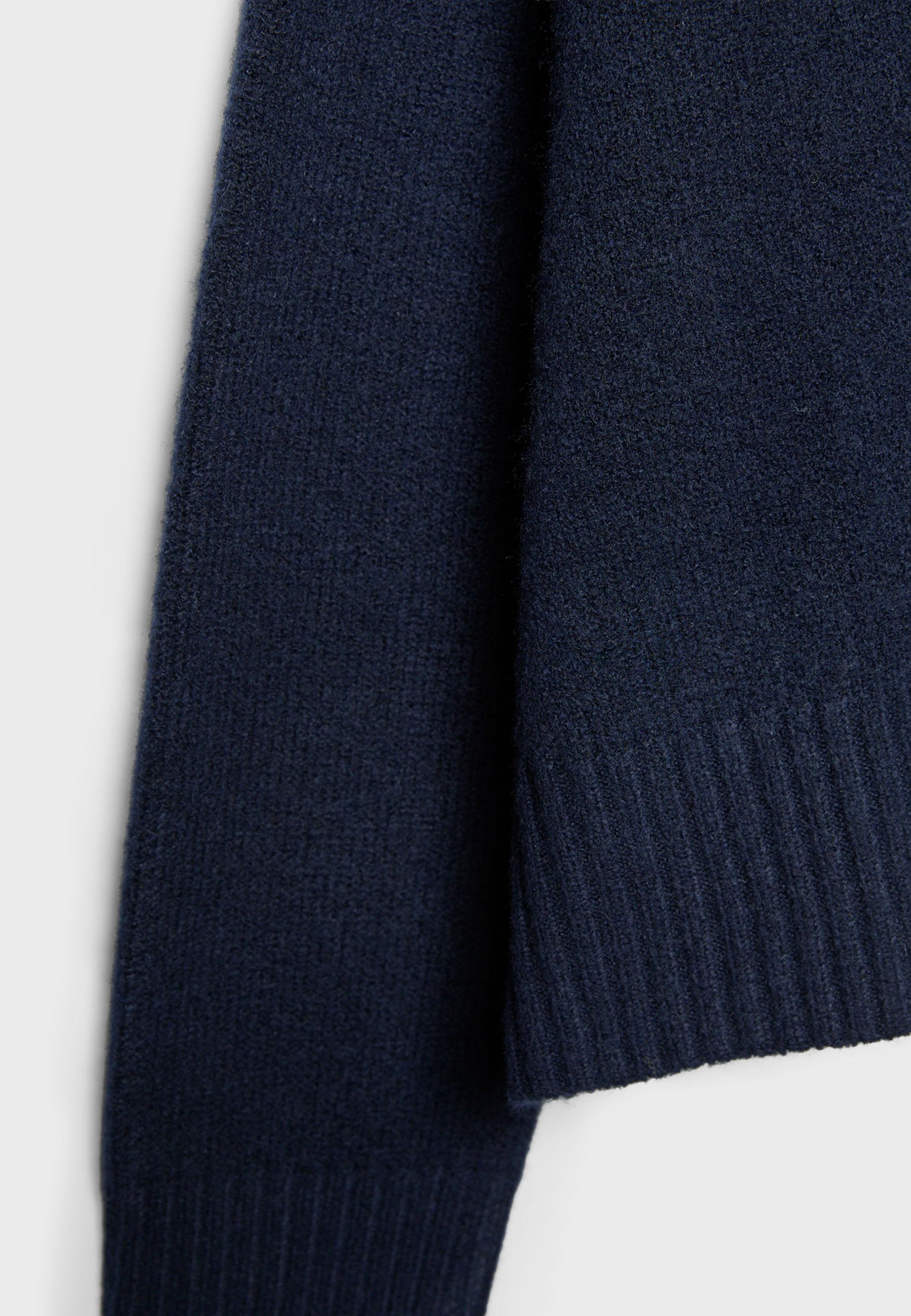 Basic soft knit jumper — Dark blue