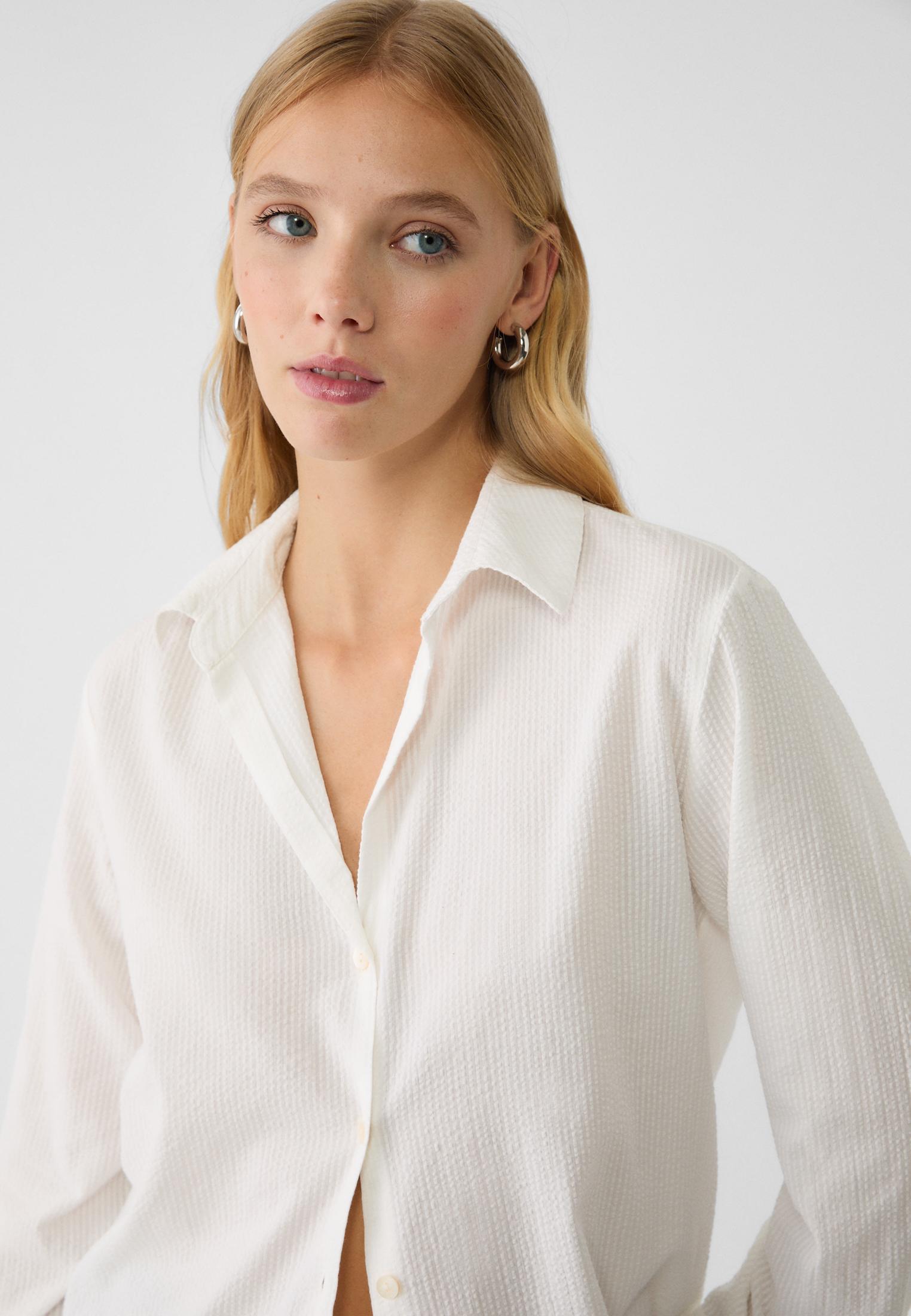 Stradivarius camisa blanca mujer sale