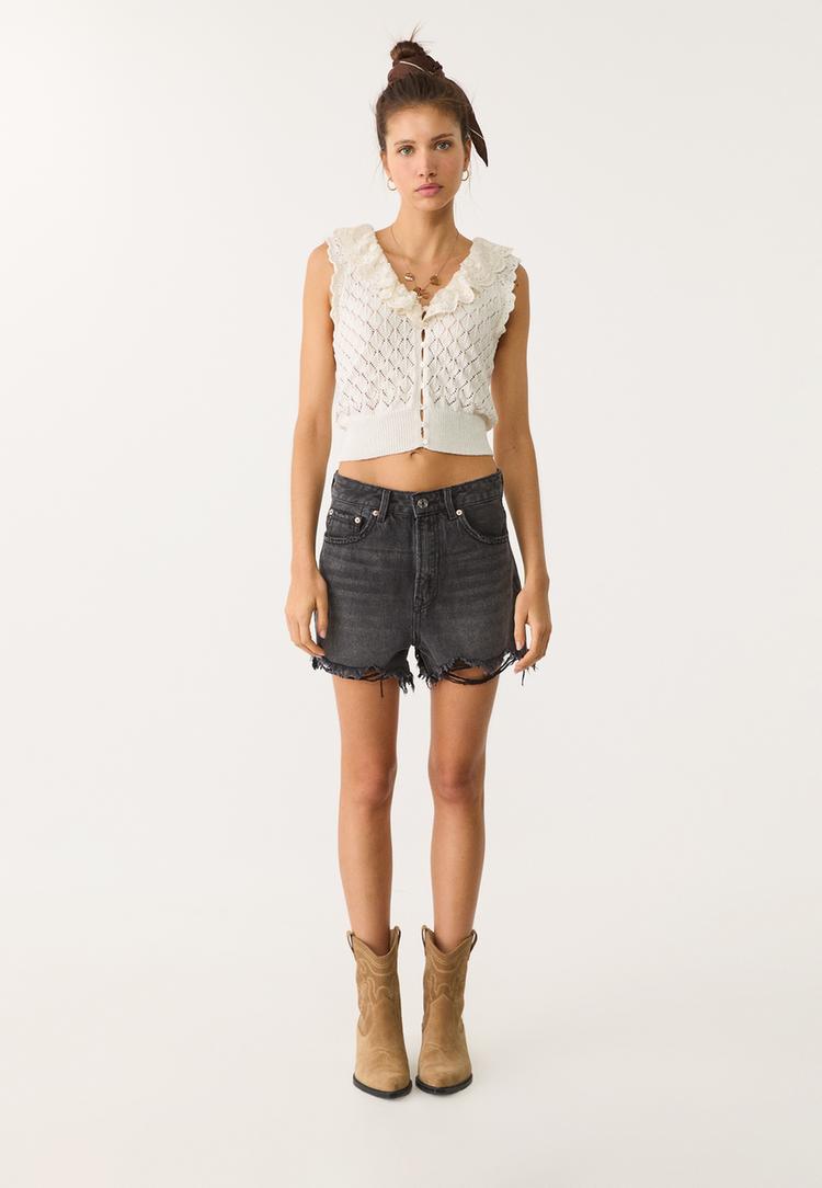 d75 short denim rotos