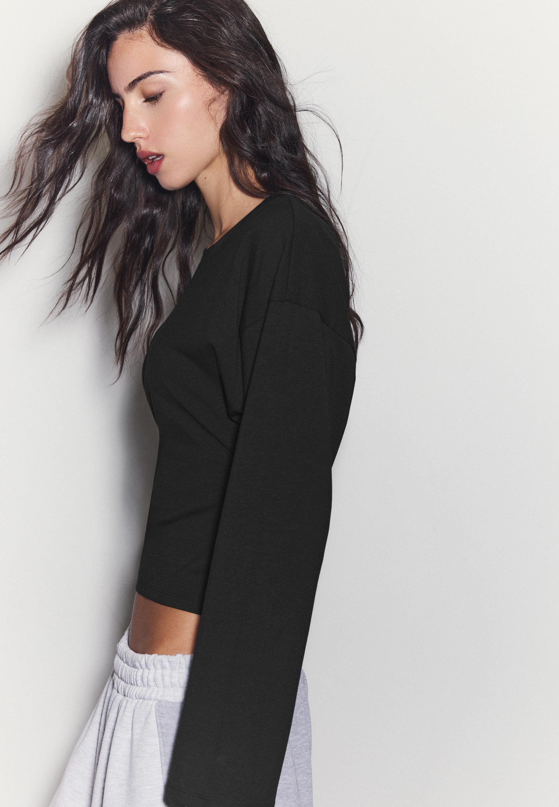 Kimono sleeve T-shirt — Black