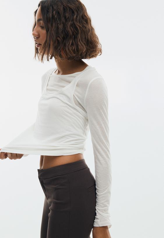 ecocell tshirt dubbel kledingstuk