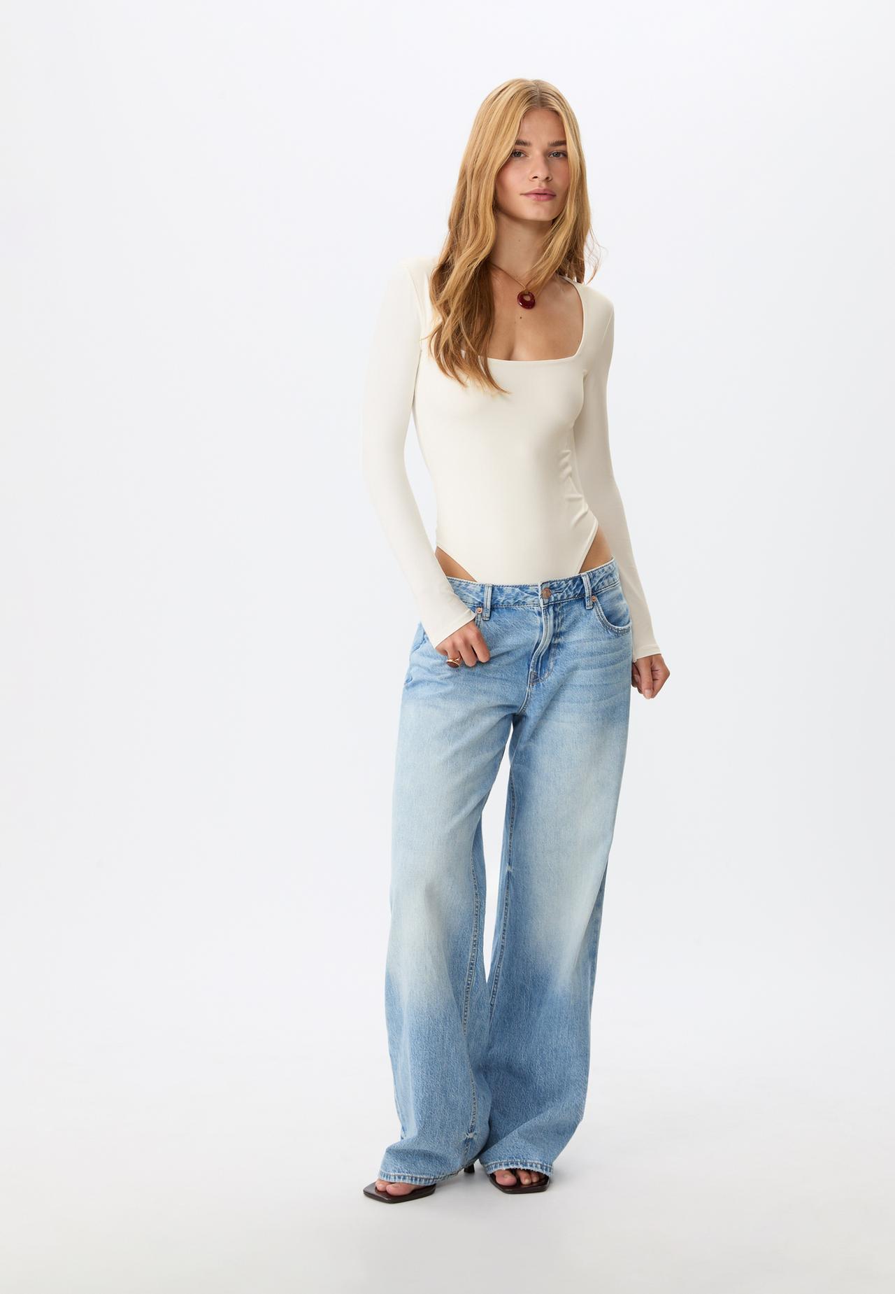 Body polyamide col carré