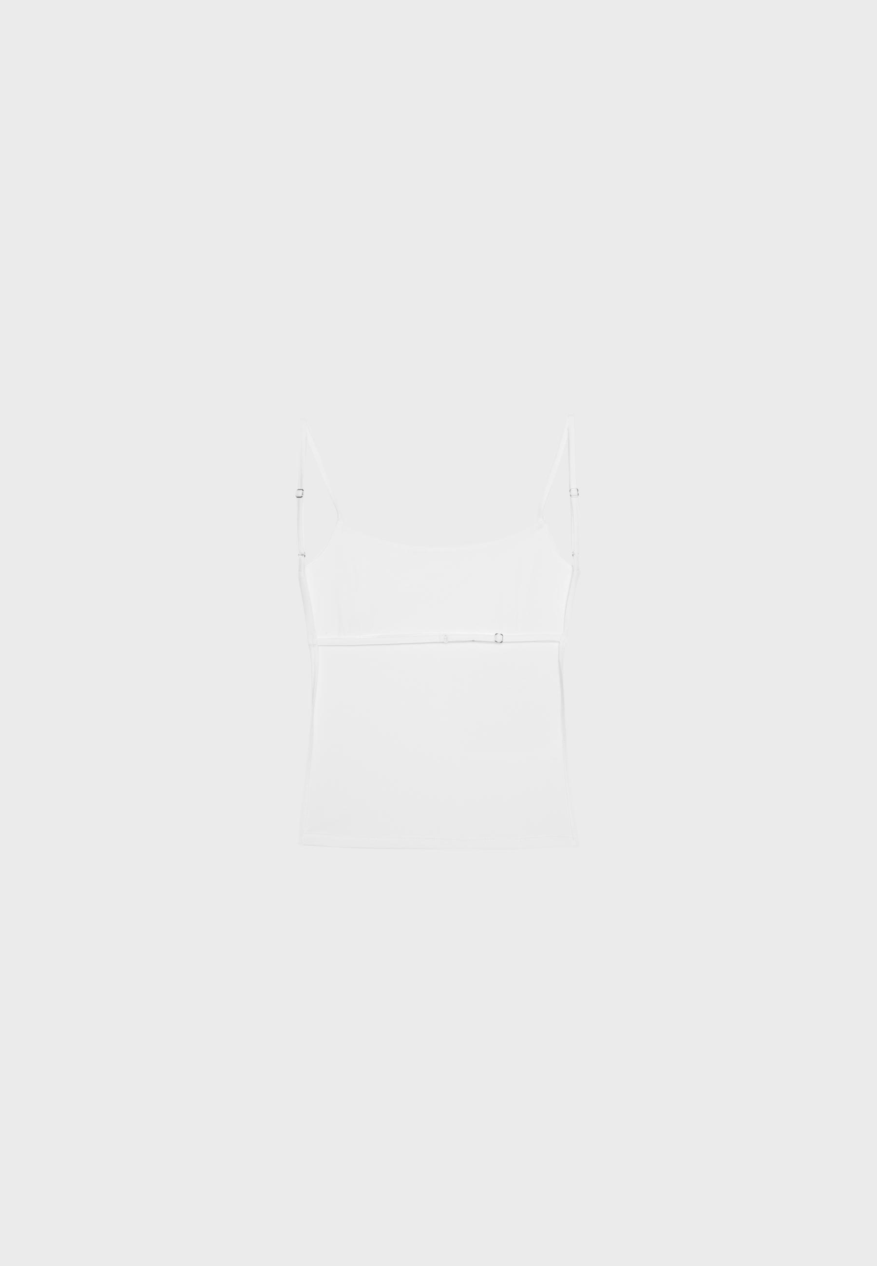 Open back strappy top — Ecru
