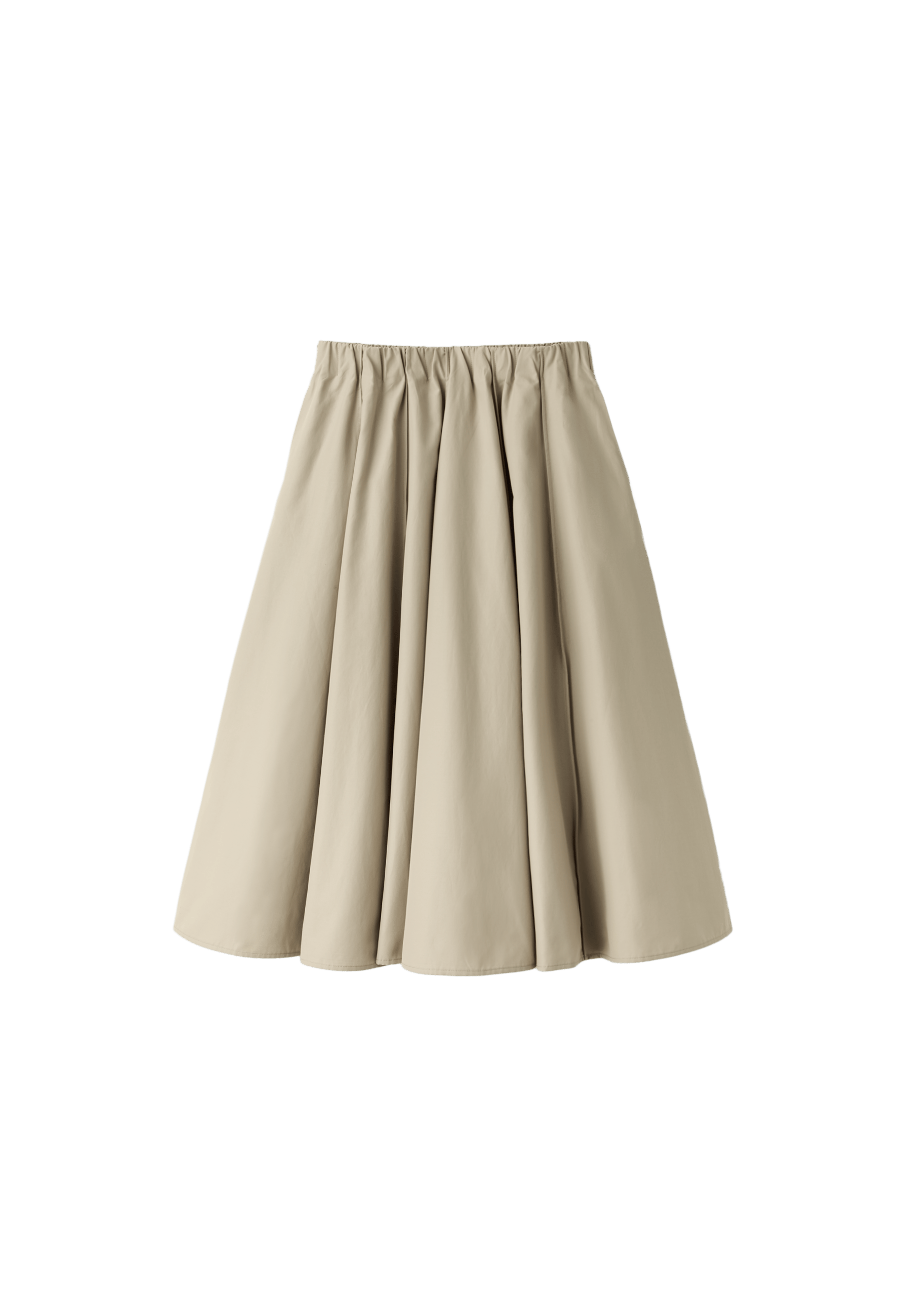 Poplin seam skirt — Beige