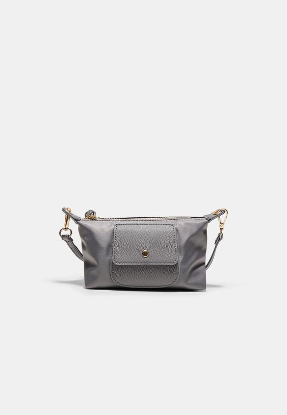 Stradivarius Geantă Mini Combinată Piatră Os