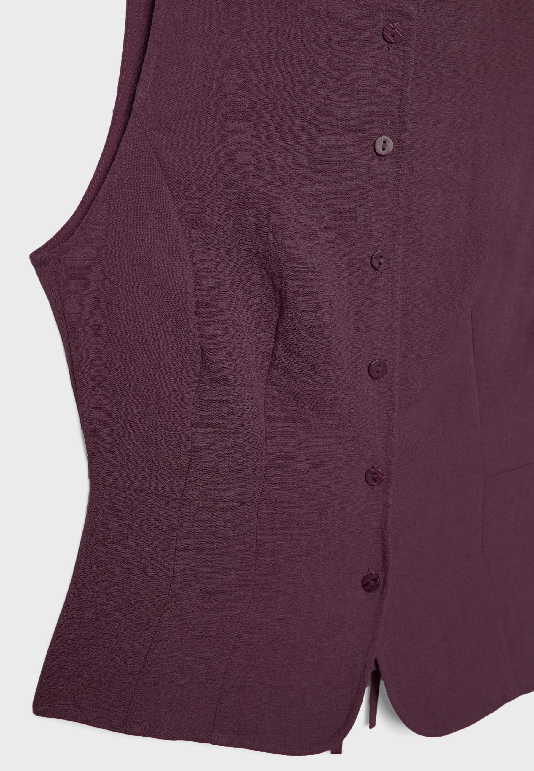 Buttoned waistcoat — Purple