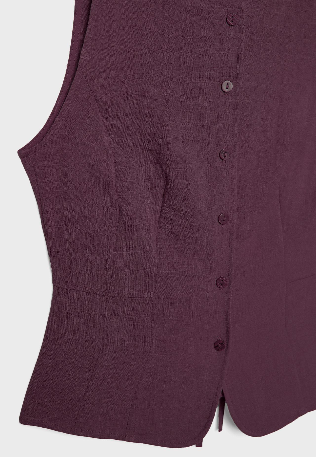 Buttoned waistcoat — Purple