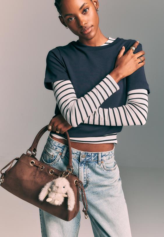 rabbit charm keyring