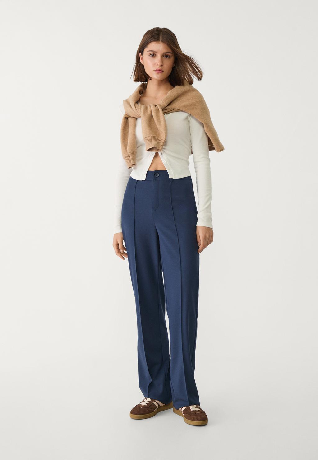 Smart trousers with seam detail