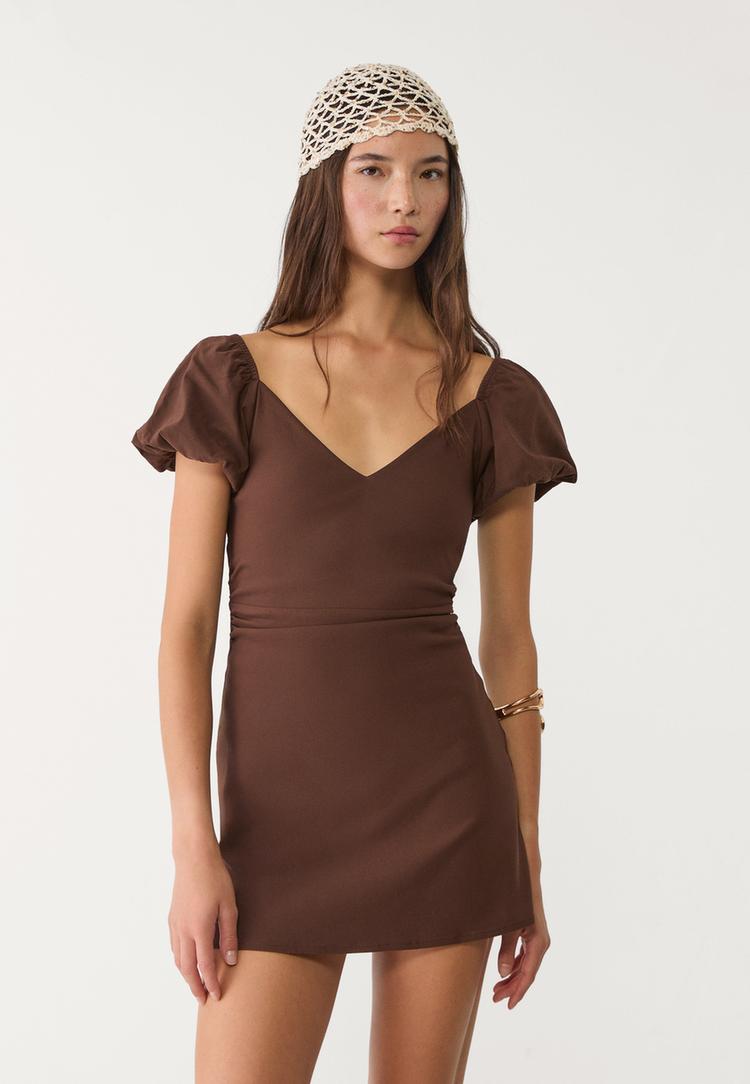 vestido corto espalda descubierta
