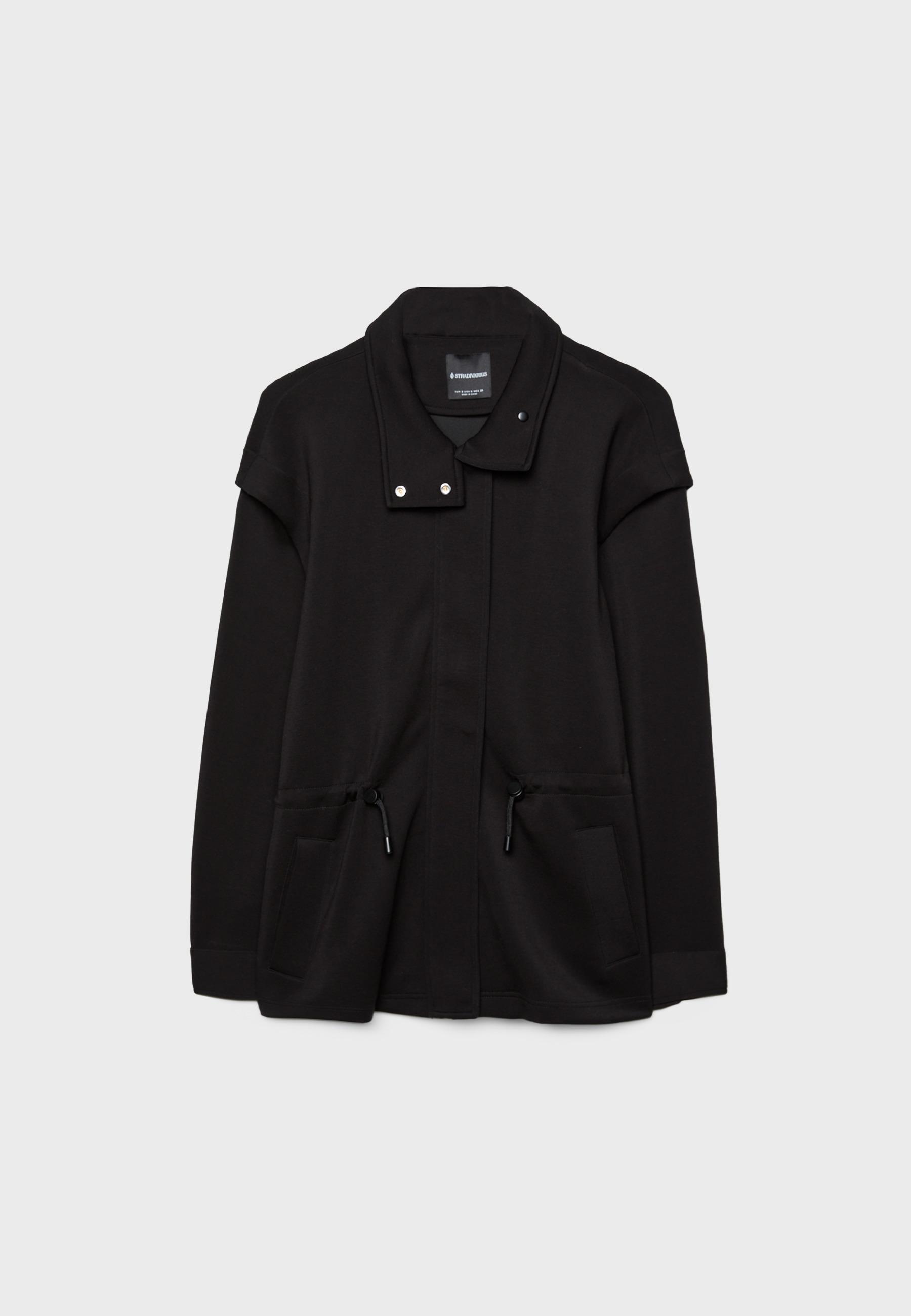 Lightweight jacket with adjustable waist — Black