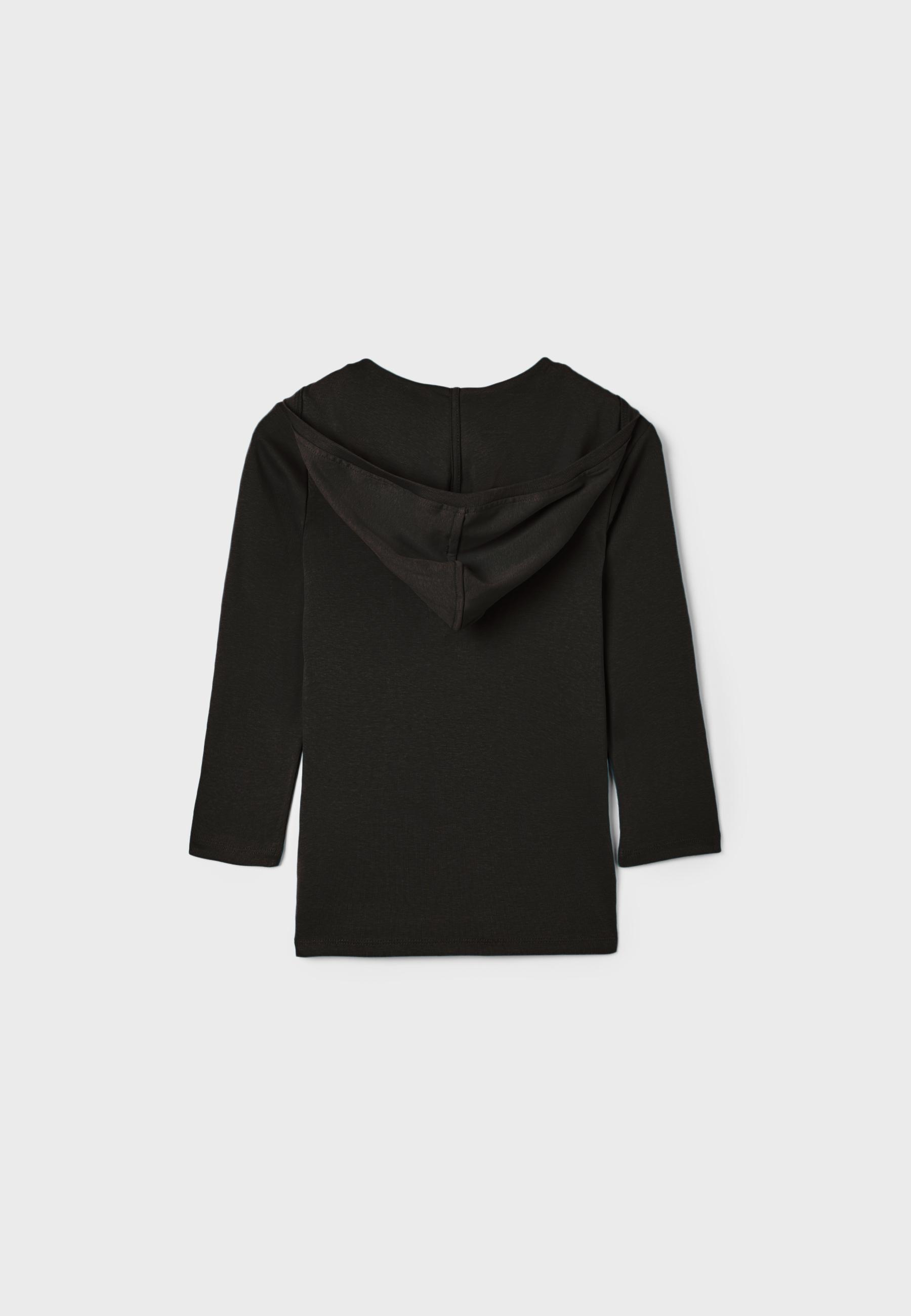 Hooded T-shirt — Brown