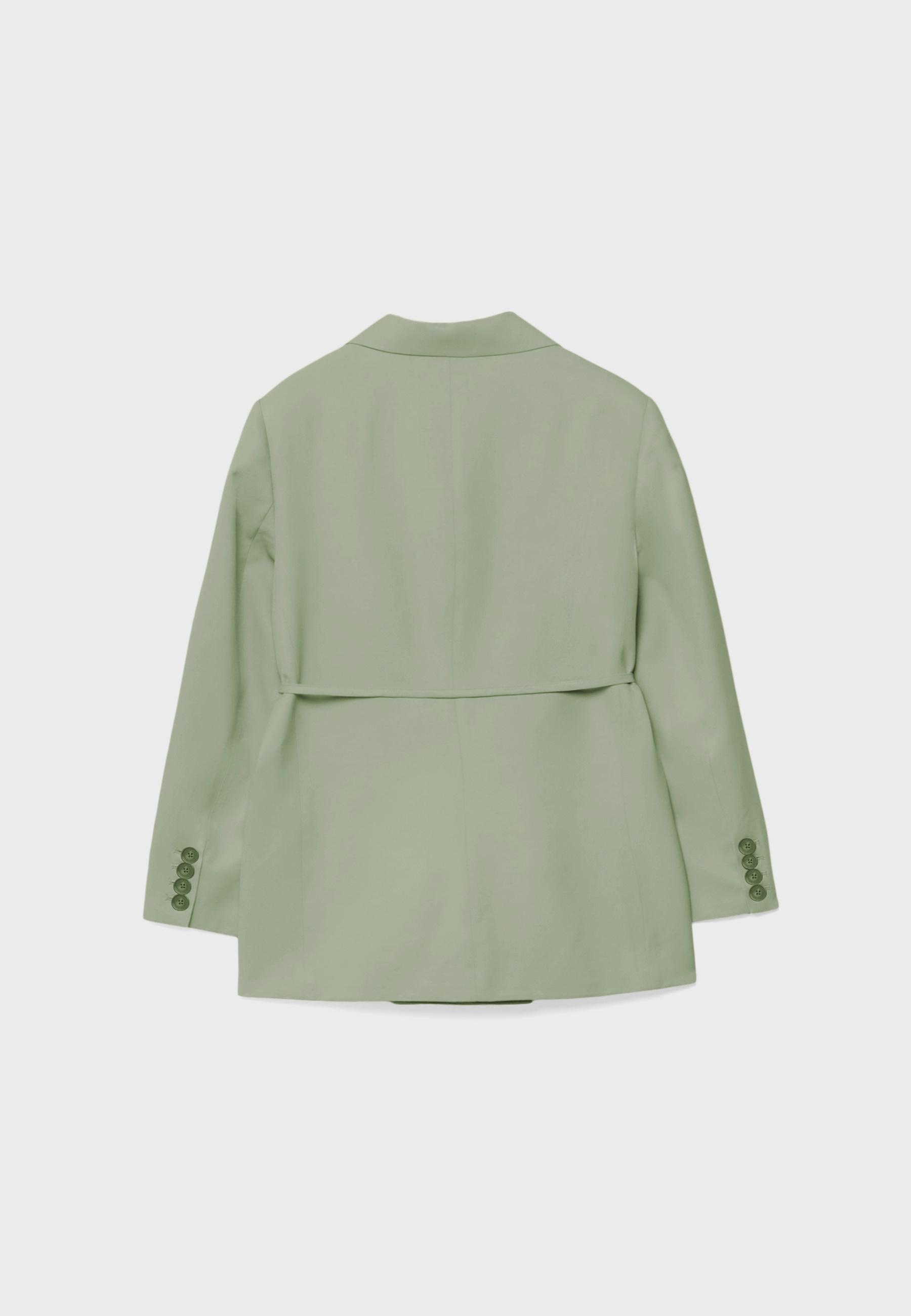 Belted blazer — Khaki