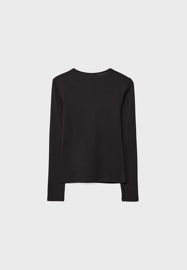 Basic long sleeve T-shirt — Black 8