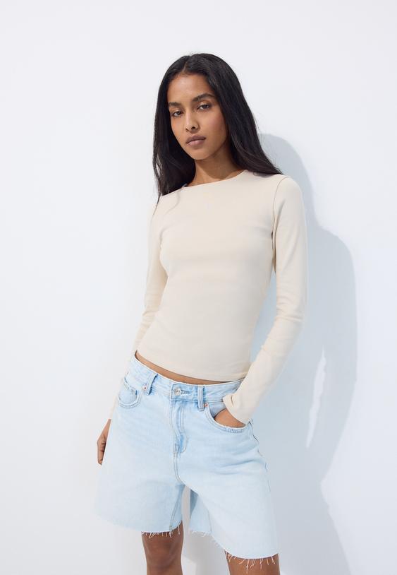 uzun kollu basic tshirt