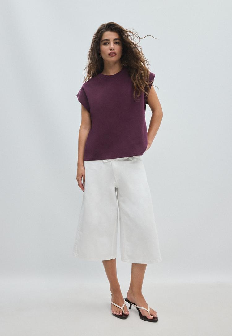 b06 dusuk omuz basic tshirt
