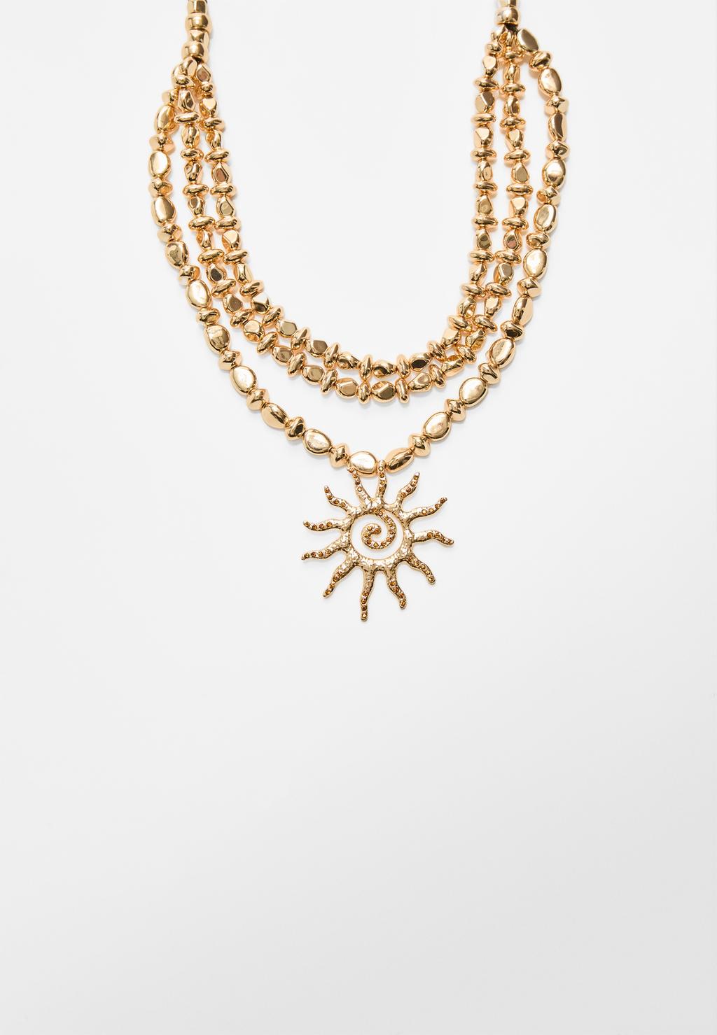 Long sun necklace