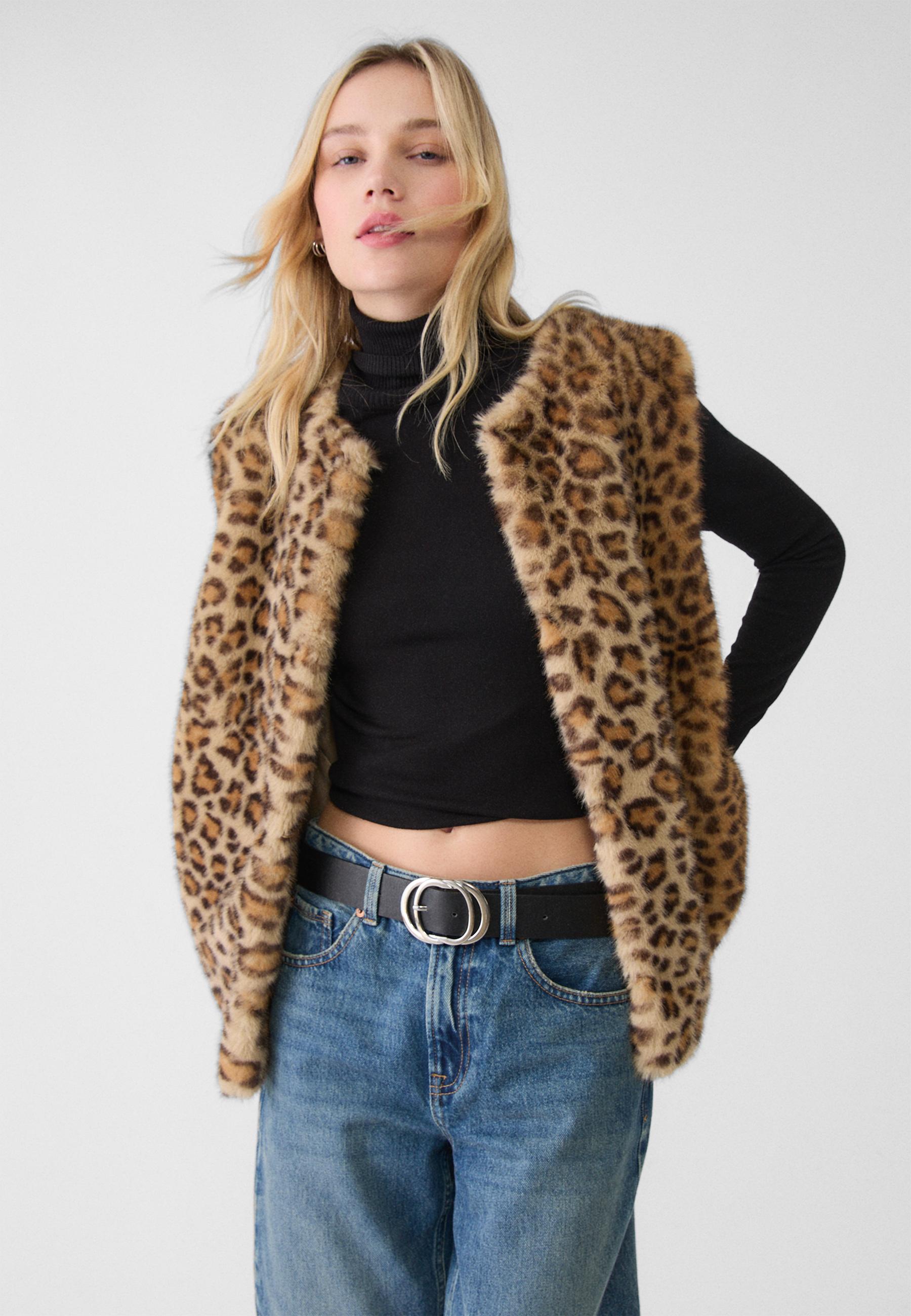 Chalecos De Lana Stradivarius Chaleco Pelo Stradivarius Chaleco