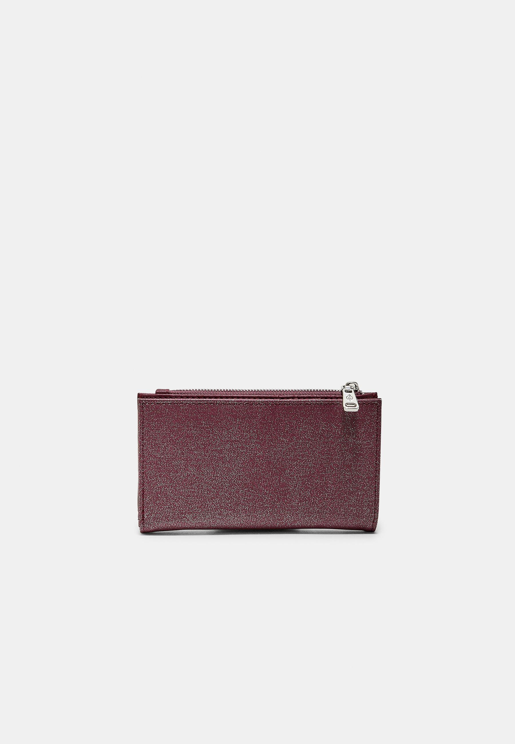 Basic zip-up purse — Burgundy